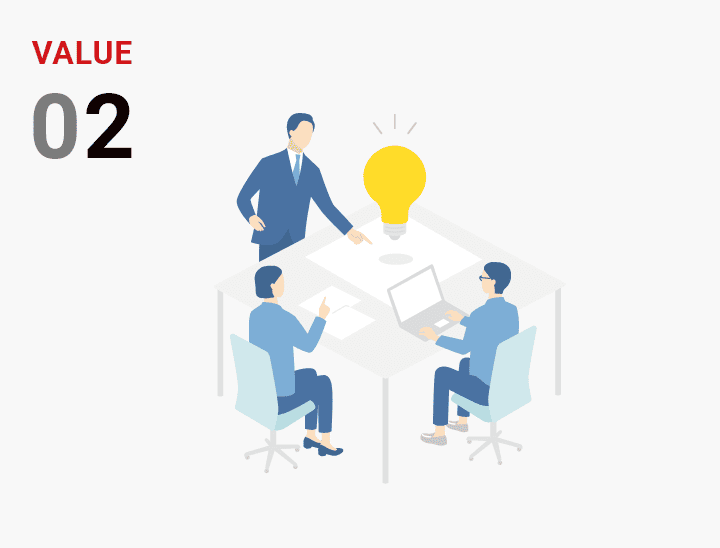 幅広い選択肢の中から効果的な事業戦略を立てられる